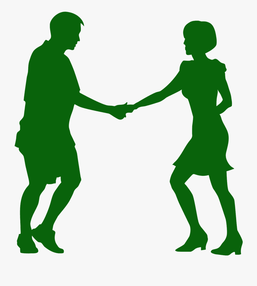 Silueta Pareja Bailando, Transparent Clipart