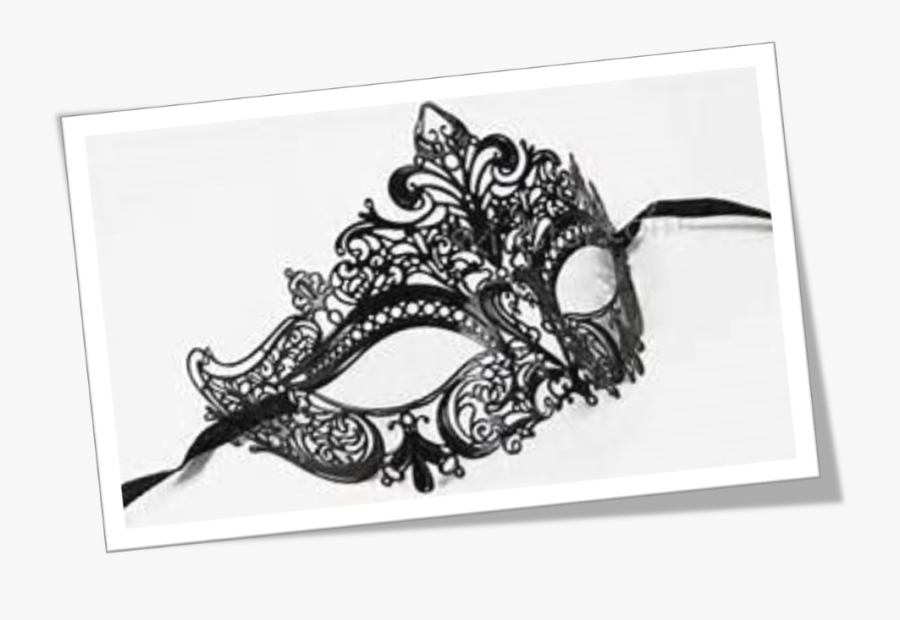 Masquerade Png White - Fancy Black And White Ball, Transparent Clipart