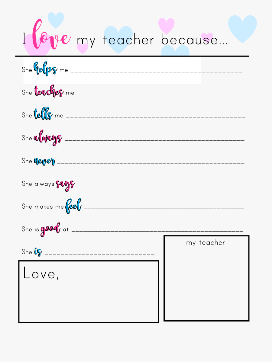 Female-teacher 3,100×3,955 Pixels - Love My Teacher Because, Transparent Clipart