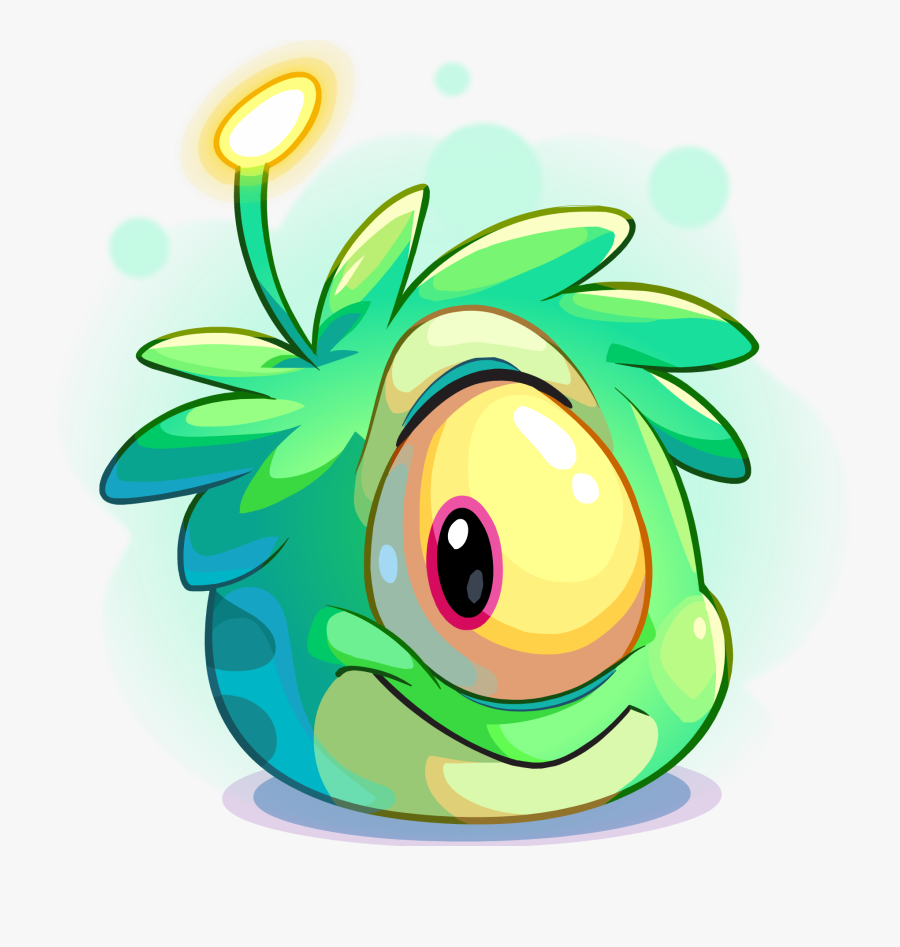 Alien Clipart Lime Green - Club Penguin Puffles, Transparent Clipart