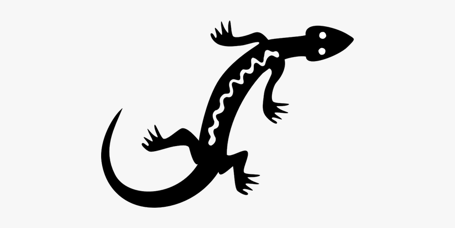 Lizard Silhouette - Silhouette Lizard Clip Art, Transparent Clipart