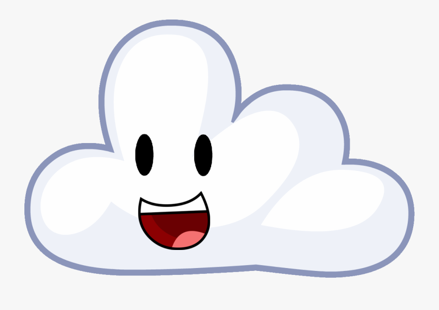 Bfdi Cloudy - Battle For Dream Island Cloudy, Transparent Clipart