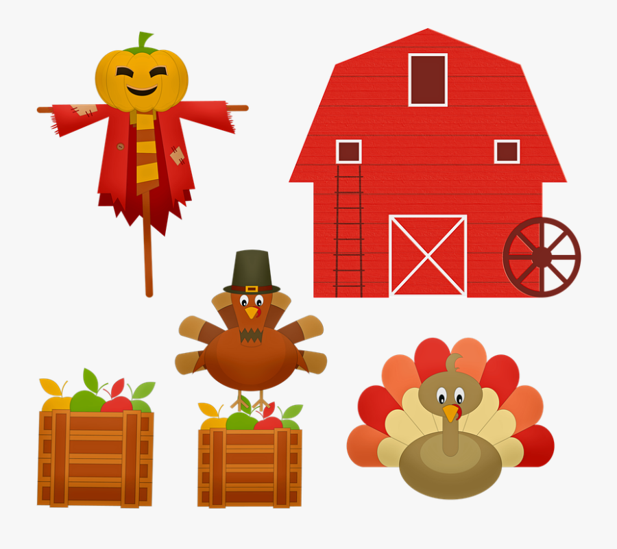 Happy Thanksgiving, Pumpkin, Hat, Pilgrim, Halloween, Transparent Clipart