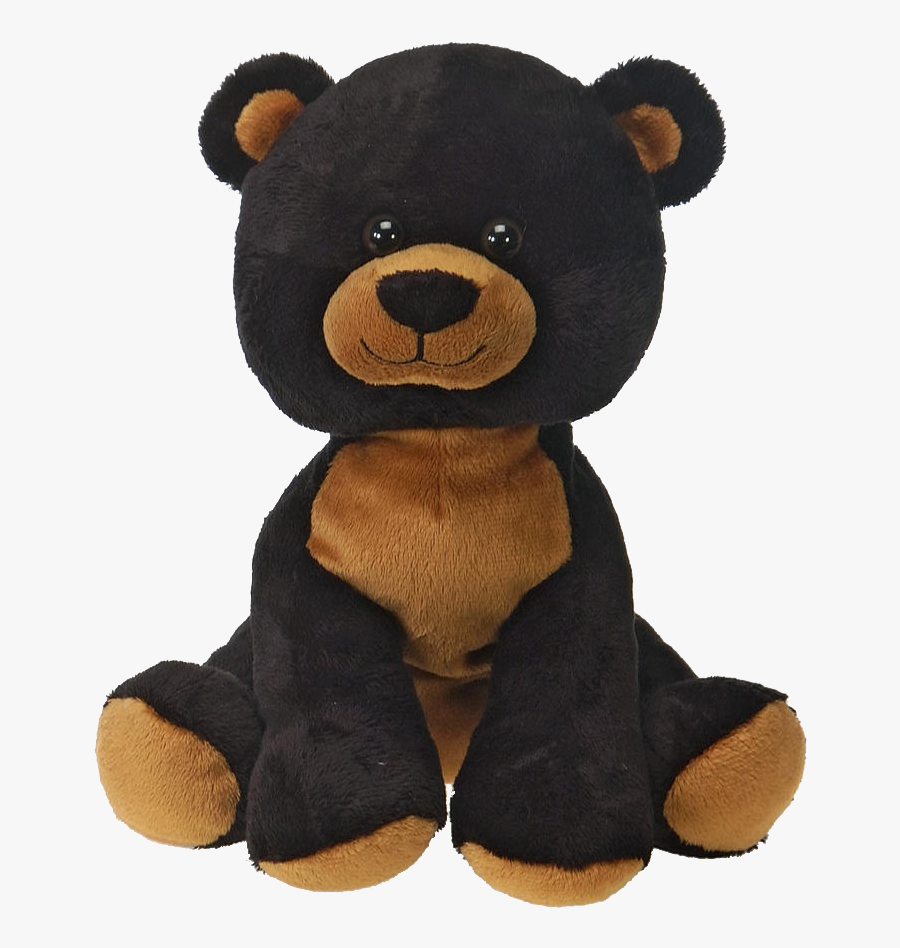 Sitting Black Bear Plush Fiesta 16 Inches - Black Stuffed Bear, Transparent Clipart