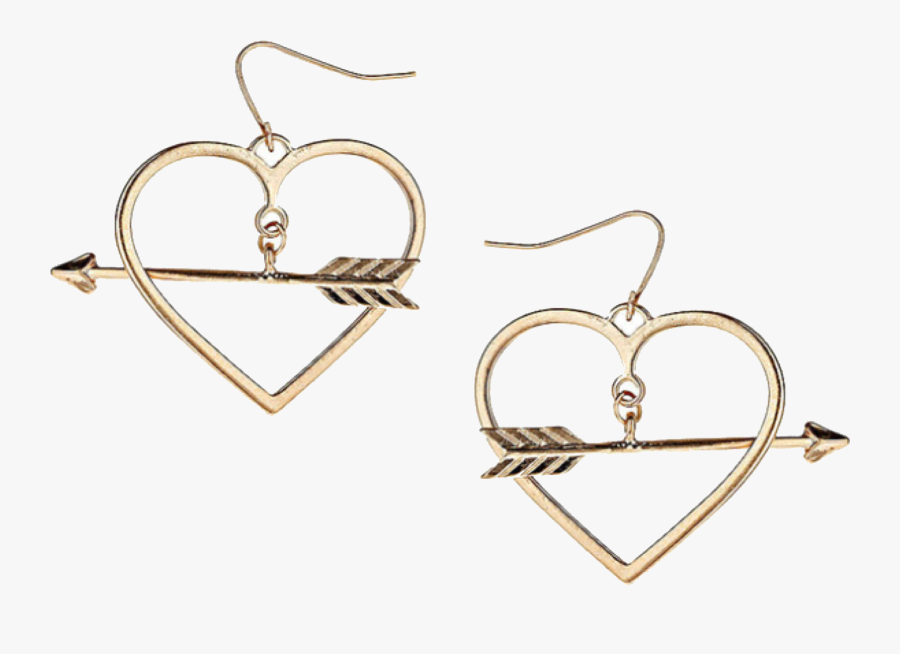 Heart Earrings/ Polyvore - Earrings, Transparent Clipart