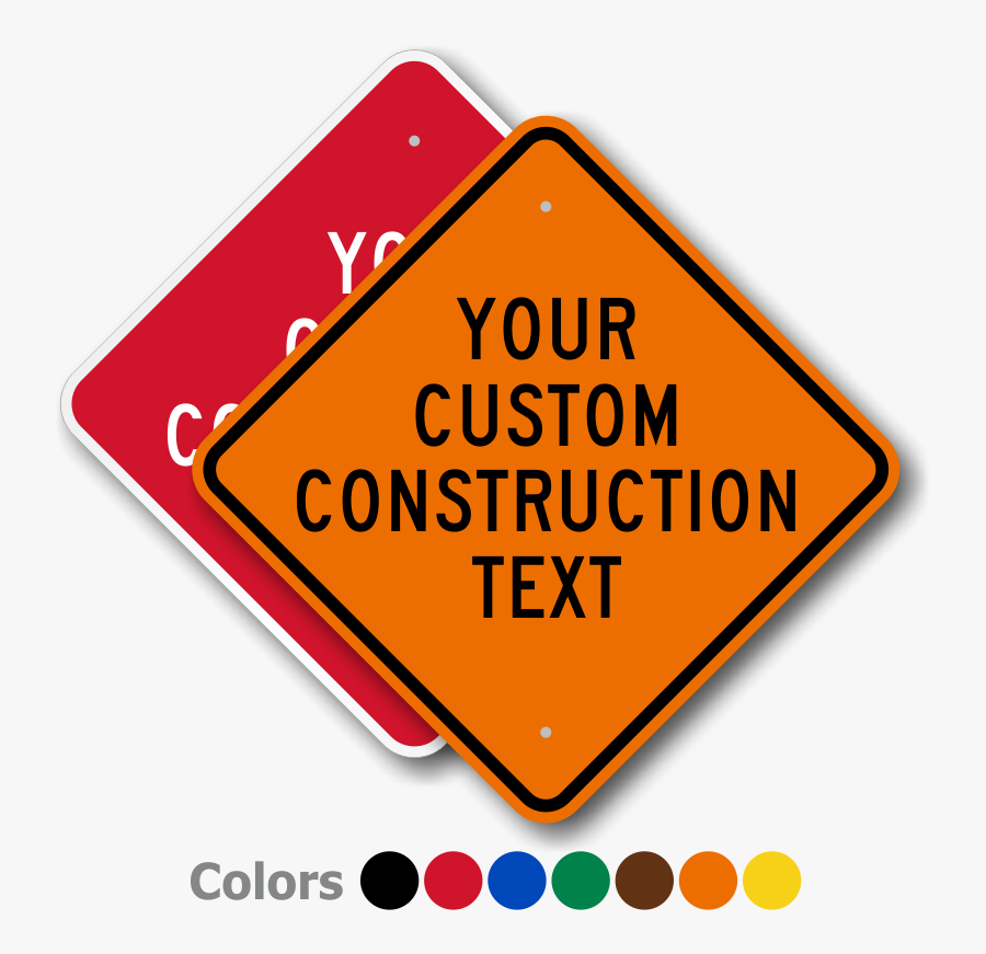 Transparent Best Clipart Site - Slow Down Construction Sign, Transparent Clipart