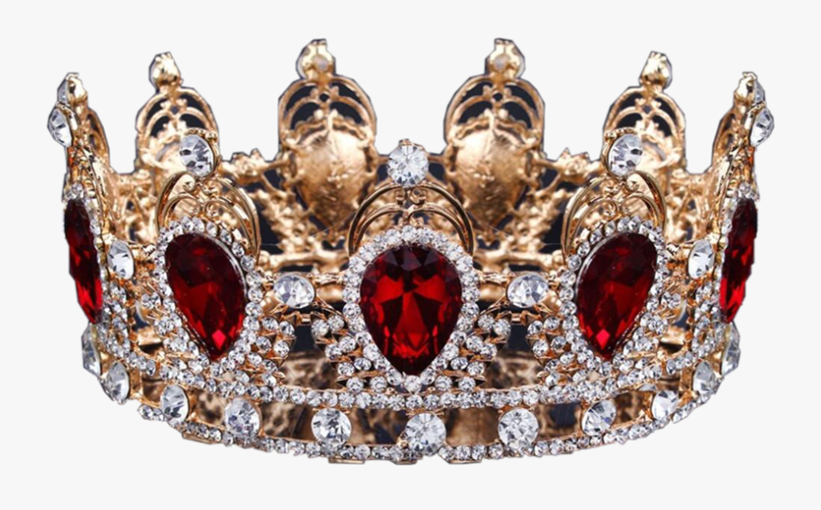 Colorful Crown Red, Transparent Clipart