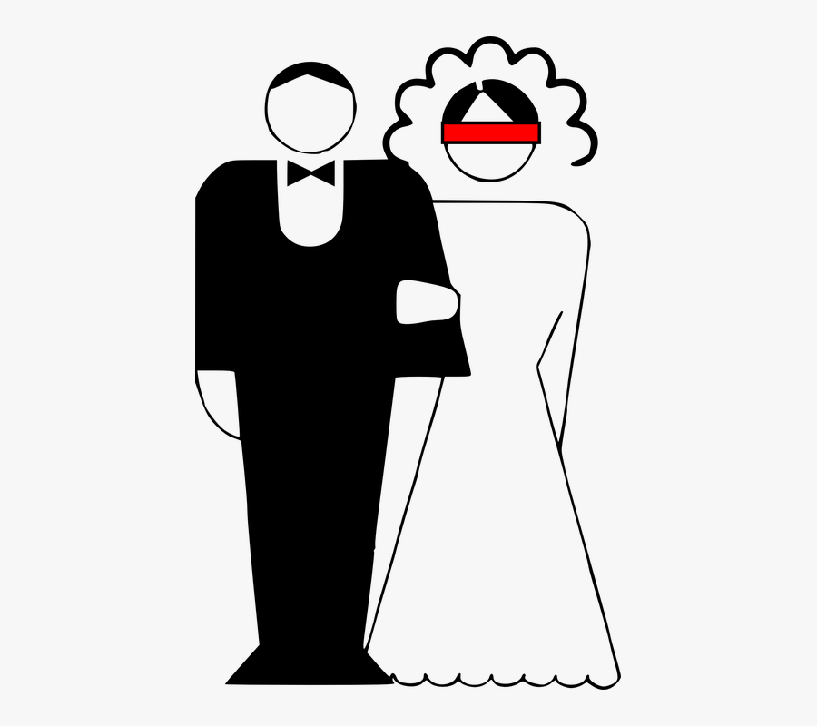 Marriage Black And White, Transparent Clipart