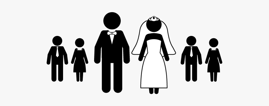 Funny Bride And Groom, Transparent Clipart