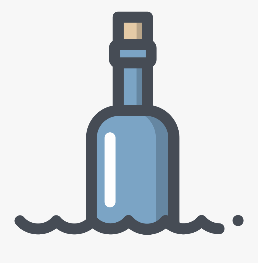 Open Pill Bottle Png - Message Icon Bottle Png, Transparent Clipart
