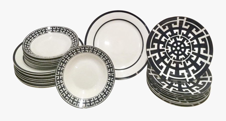 Clip Art Contemporary Dinnerware - Plate, Transparent Clipart