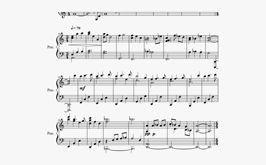 Partitura Piano From This Moment, Transparent Clipart