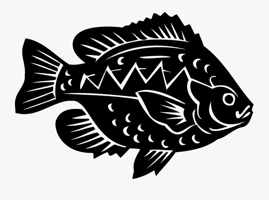 Bluegill Fish Sticker Clip Art, Transparent Clipart