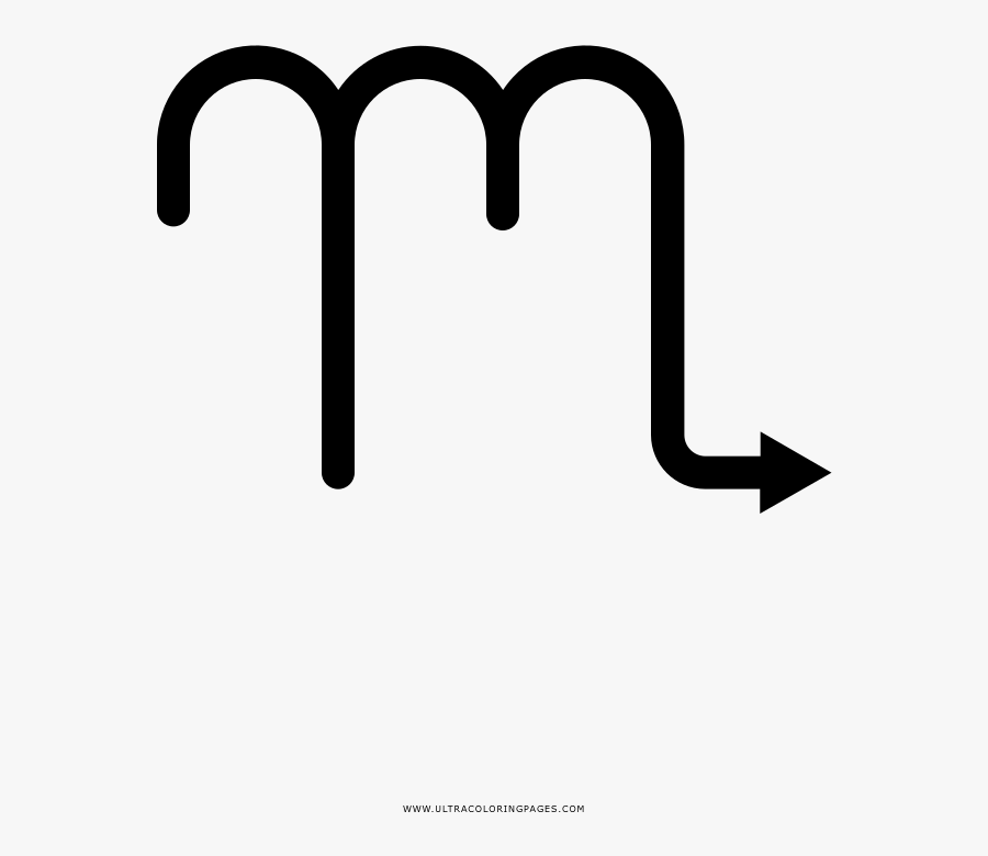 Scorpio Coloring Page, Transparent Clipart