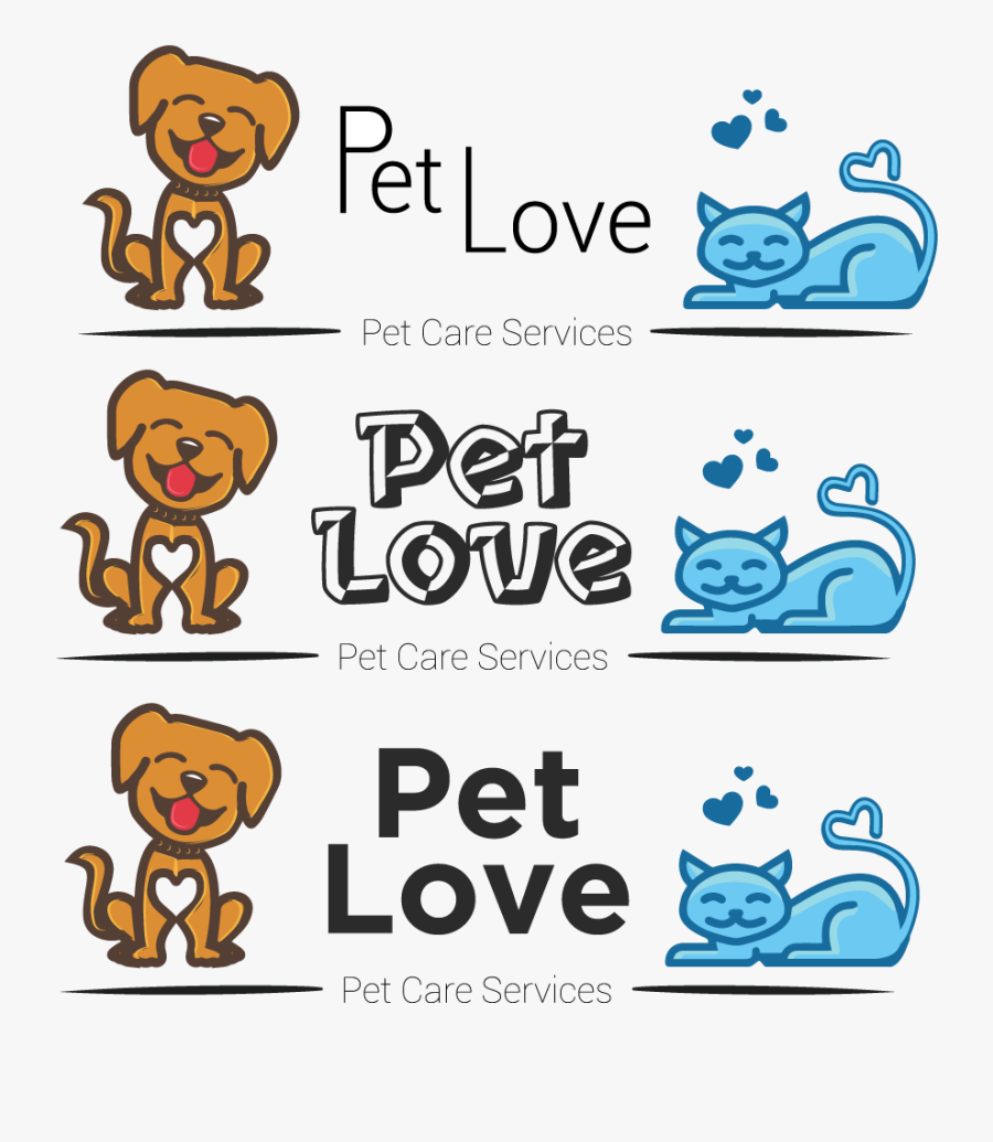 Logo Design By Egr For Pet Love Pet Care Services - Cartoon, Transparent Clipart
