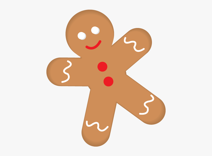 Gingerbread House Gingerbread Man Cartoon - Cartoon Gingerbread Man, Transparent Clipart