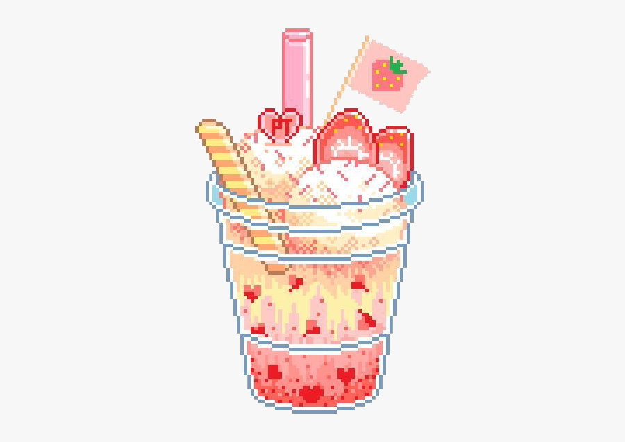 #cute #delicious #pixelart 🌻disclaimer🌻 I Do Not - Transparent Kawaii Pixel Art, Transparent Clipart