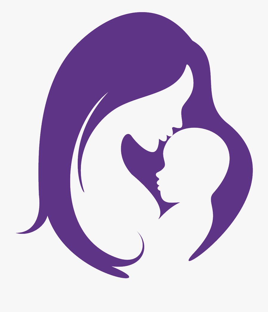 Mother Child Infant Silhouette - Mother's Day 2019 India, Transparent Clipart