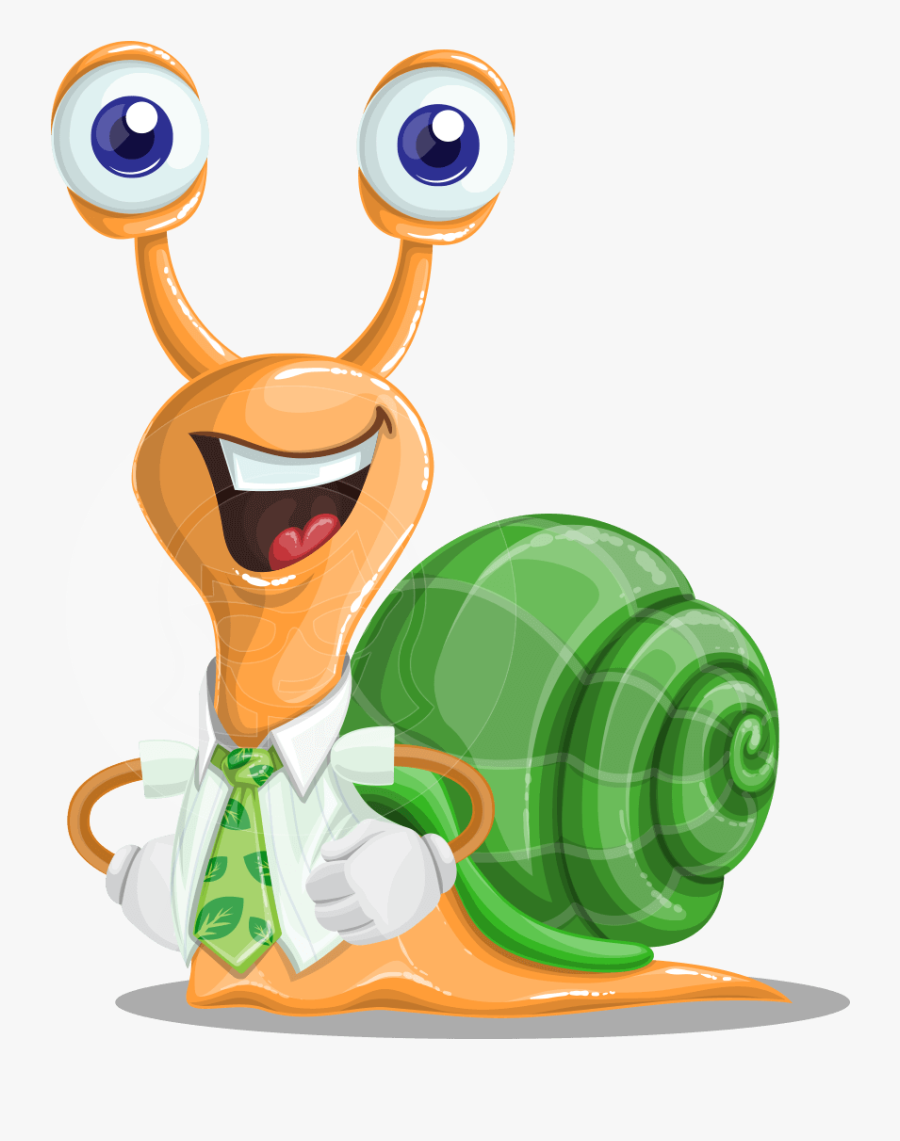 Transparent Snail Png - Snail Character Vector, Transparent Clipart