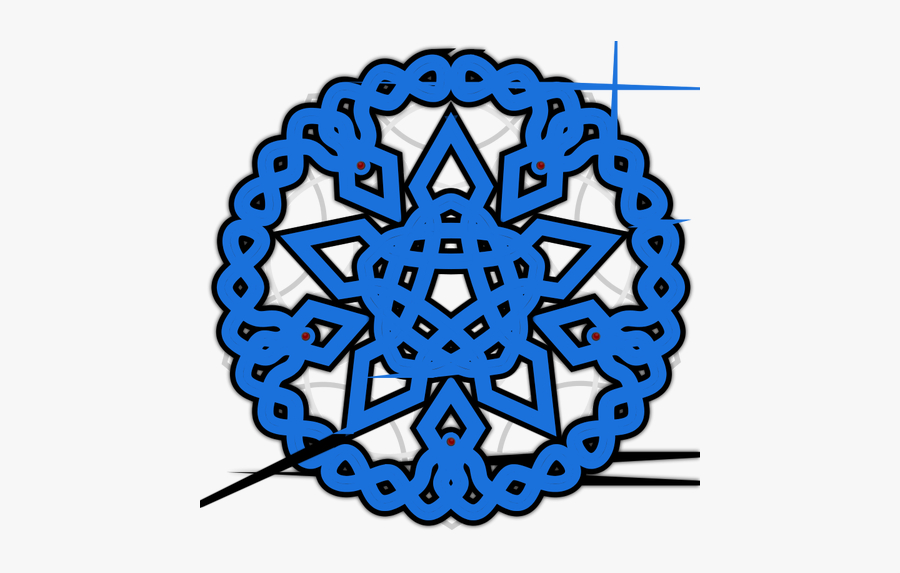 Knitting Decoration Vector Image - Circle, Transparent Clipart