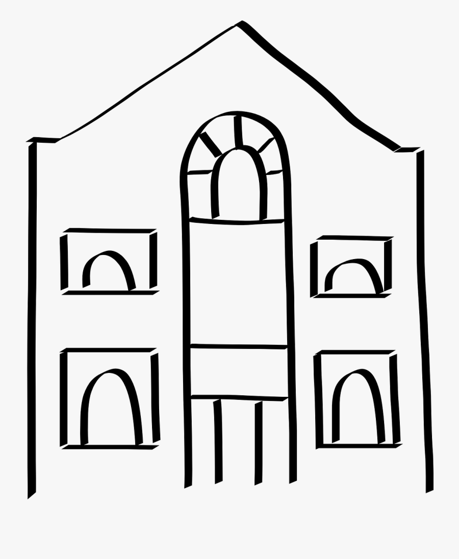 Building Architecture Roman Free Picture - صورة مدرسة ابيض واسود, Transparent Clipart