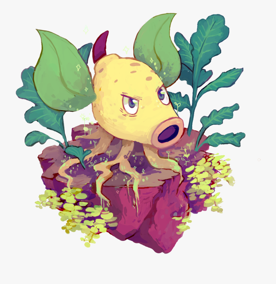 Weepinbell Used Ingrain By Kayveedee - Ingrain Pokemon, Transparent Clipart