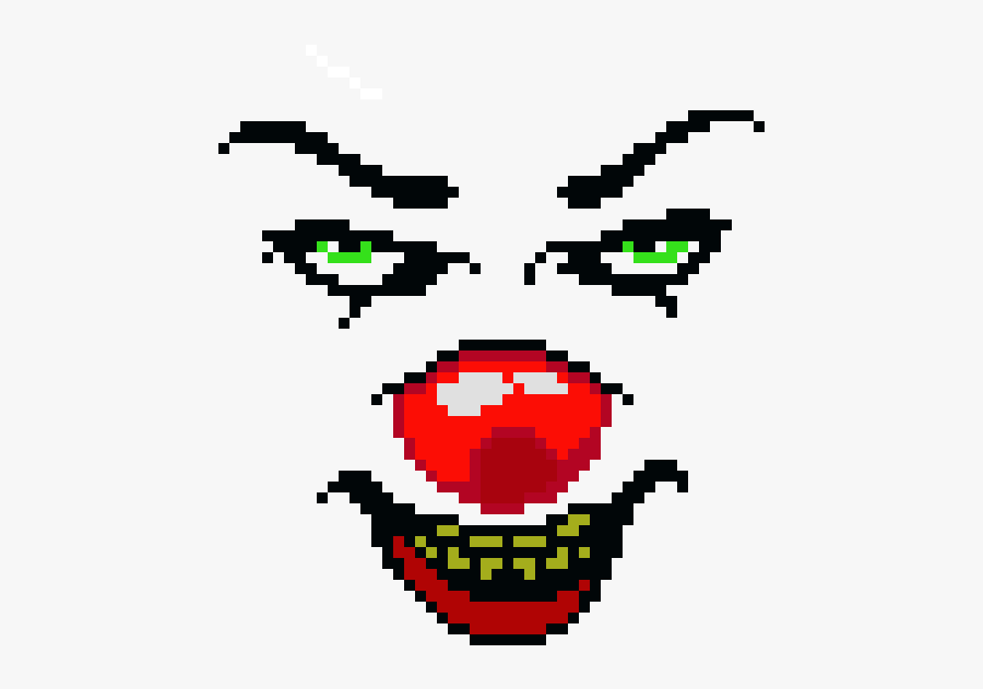 Pennywise Pixel Art Grid , Free Transparent Clipart - ClipartKey