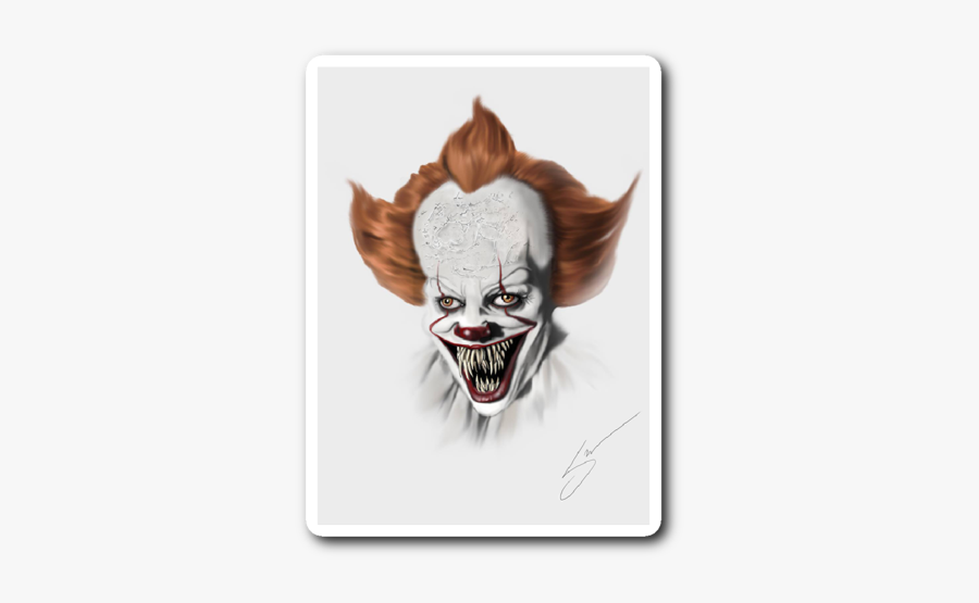 Pennywise Mask To Print, Transparent Clipart