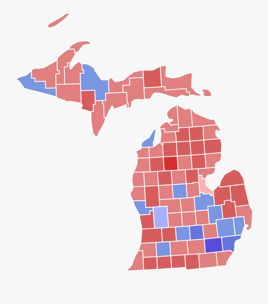 2018 Michigan Senate Results, Transparent Clipart
