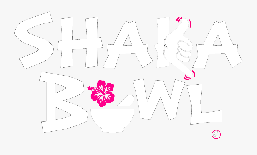 Shaka Bowl"s Logo In White - Shaka Bowl, Transparent Clipart