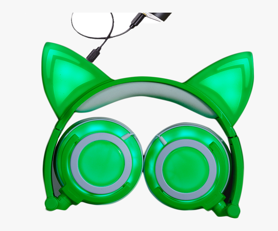 Vector Freeuse Download Clip Headphones Cat Ear - Headphones, Transparent Clipart