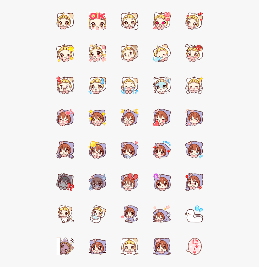 One Piece Line Emoji, Transparent Clipart