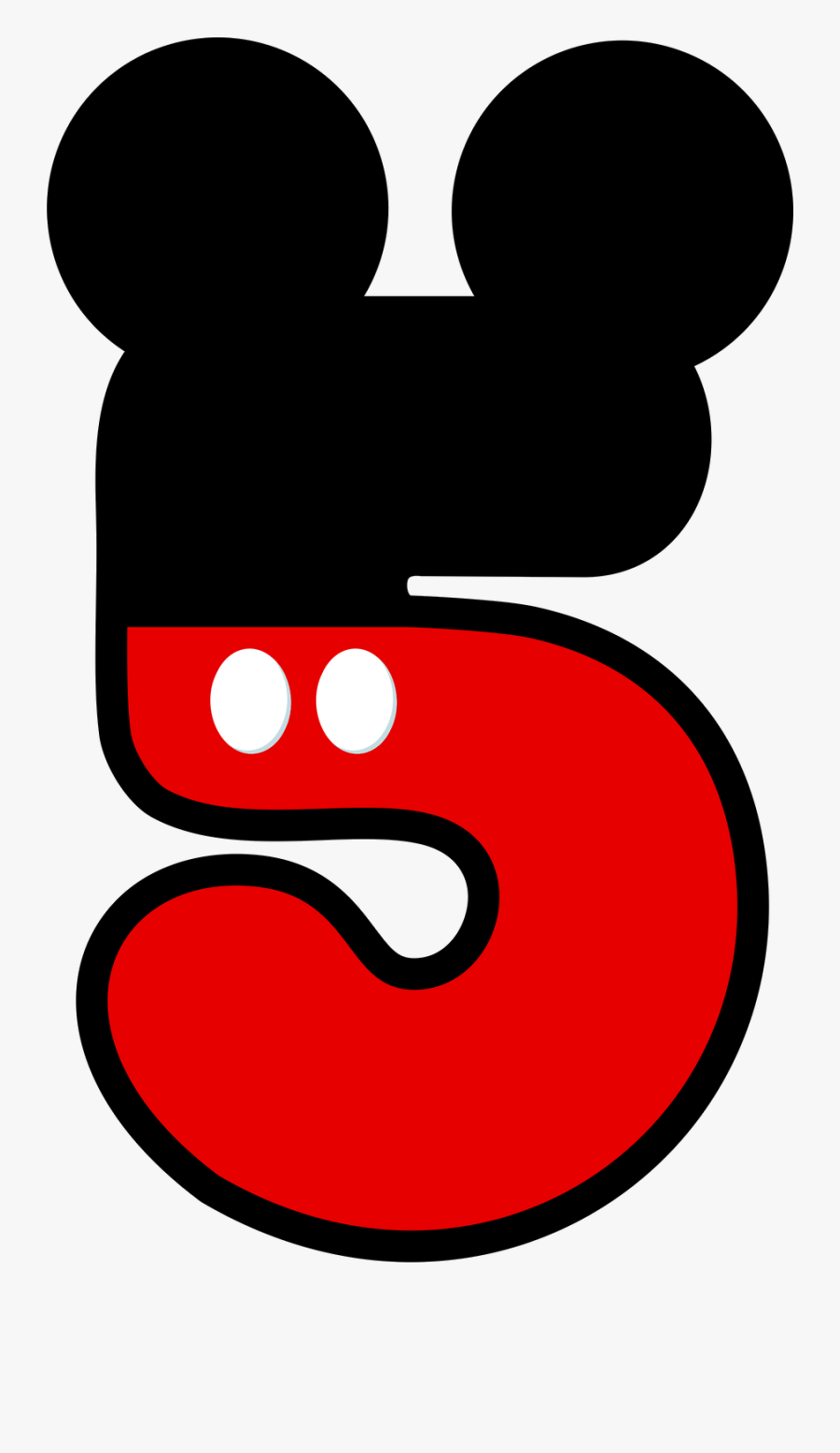 Numbers Clipart Minnie Mouse - Mickey Mouse Numbers Clipart, Transparent Clipart