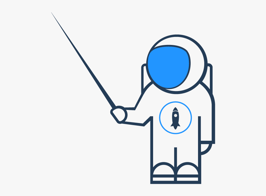 Astronaut With Flag Icon, Transparent Clipart