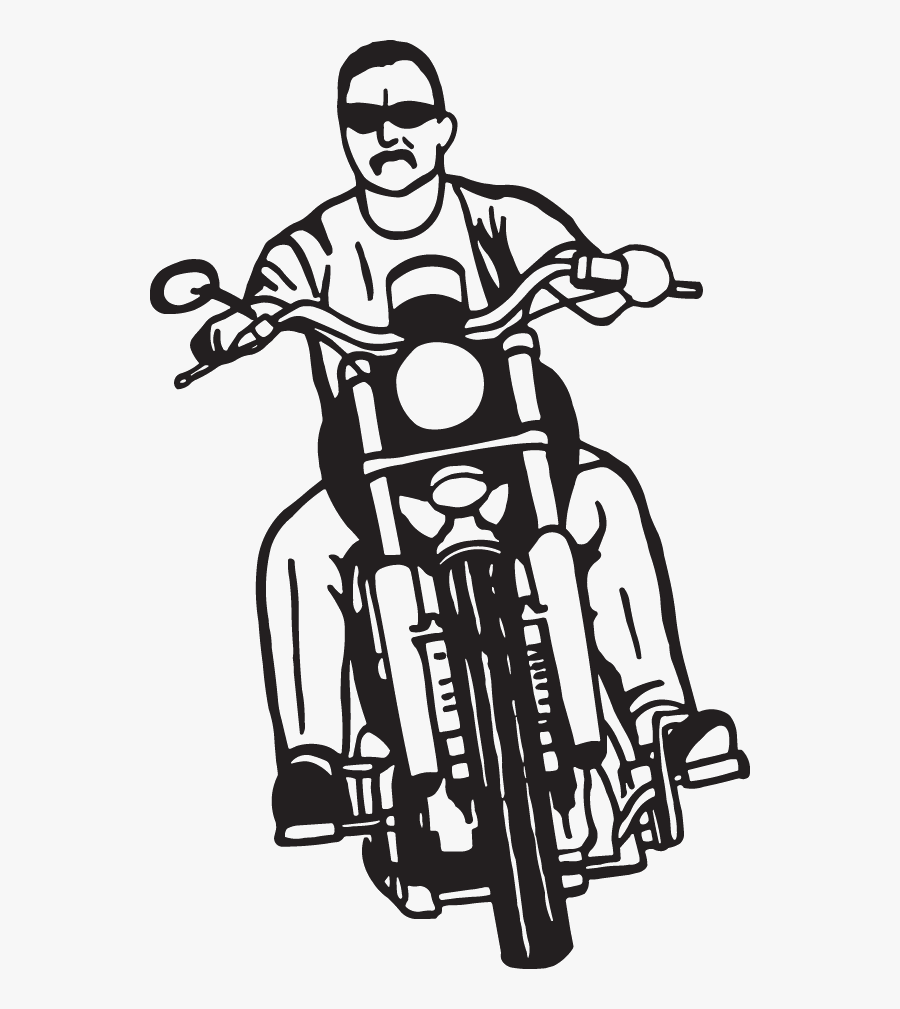 Drawing Motorcycle Chopper - Motorcycle, Transparent Clipart