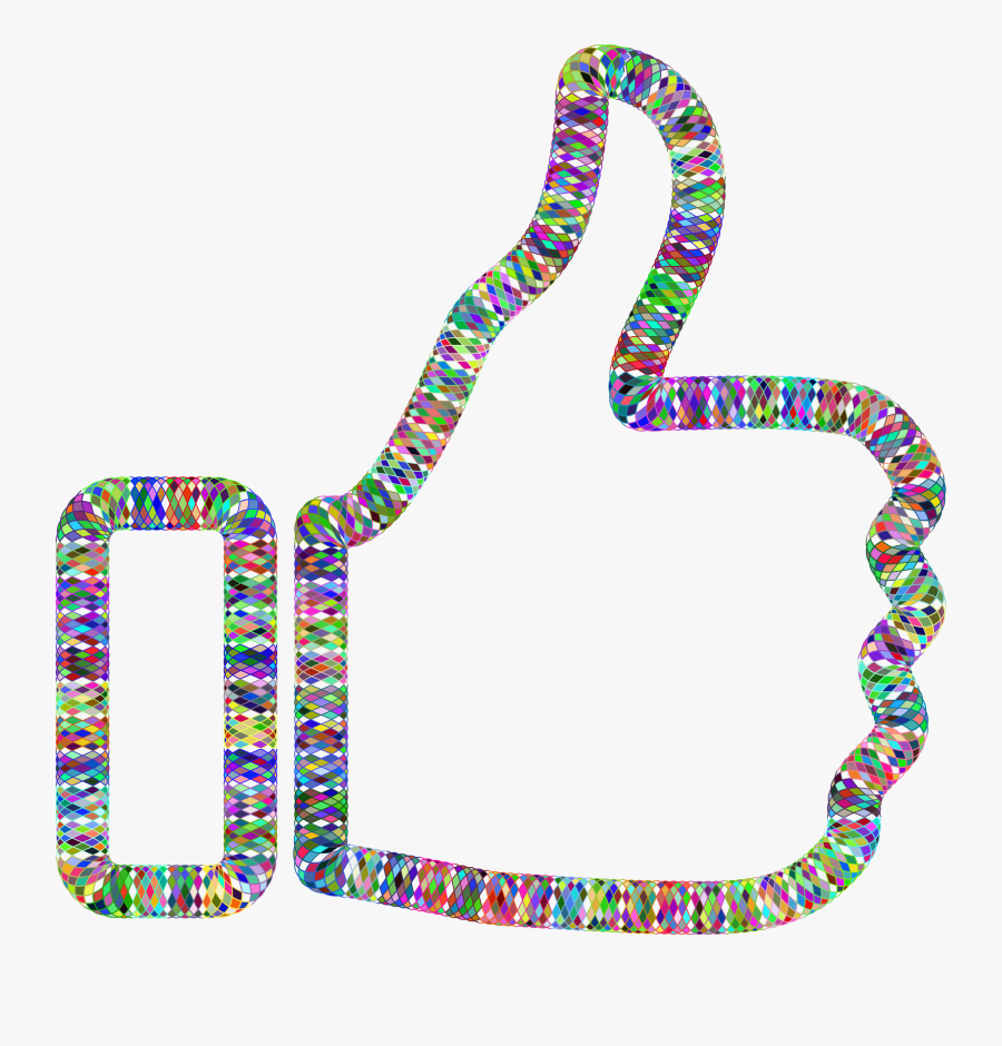Prismatic Guilloche Thumbs Up Clip Arts - Condone Clipart, Transparent Clipart
