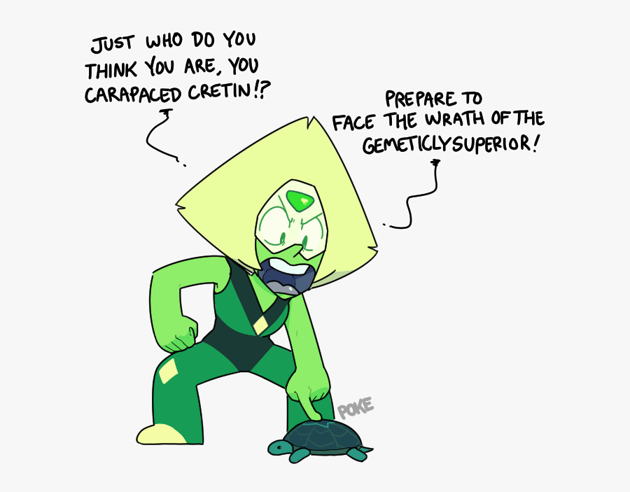 Just Who Do You Think You Are, You Carapaced Cretin - Steven Universe Peridot Valentine, Transparent Clipart