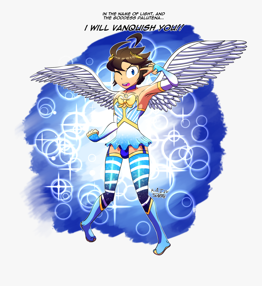 Pit The Magical Girl~ - Kid Icarus Pit Crossdressing, Transparent Clipart