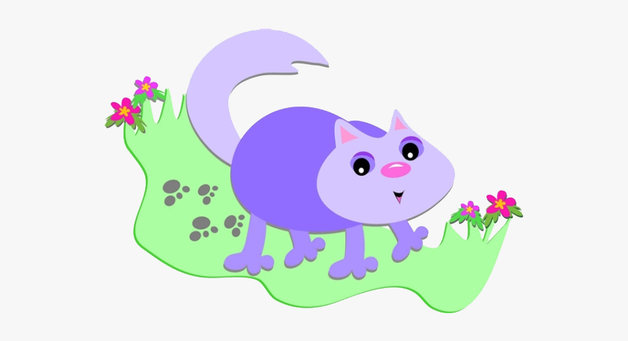 Footprints Drawing Cute - Cat, Transparent Clipart