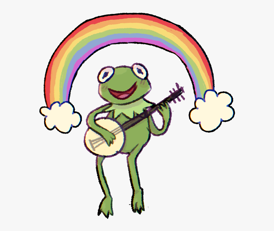 Kermit The Frog Rainbow Drawing, Transparent Clipart