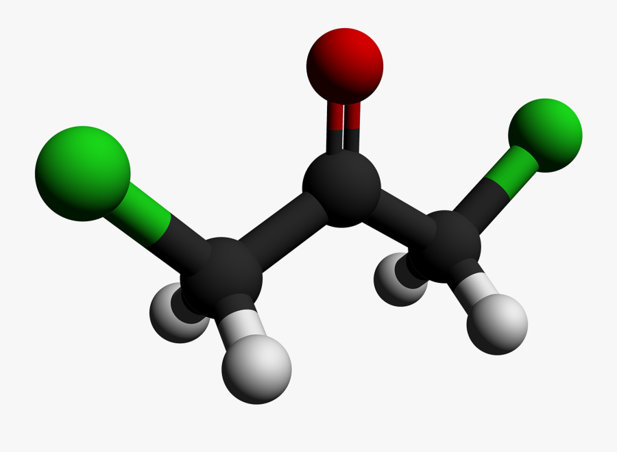 1,3 Dichloro 2 Propanone 3d Balls By Ahrls 2012 - Estructura 3n 3d De Un Hexanol, Transparent Clipart
