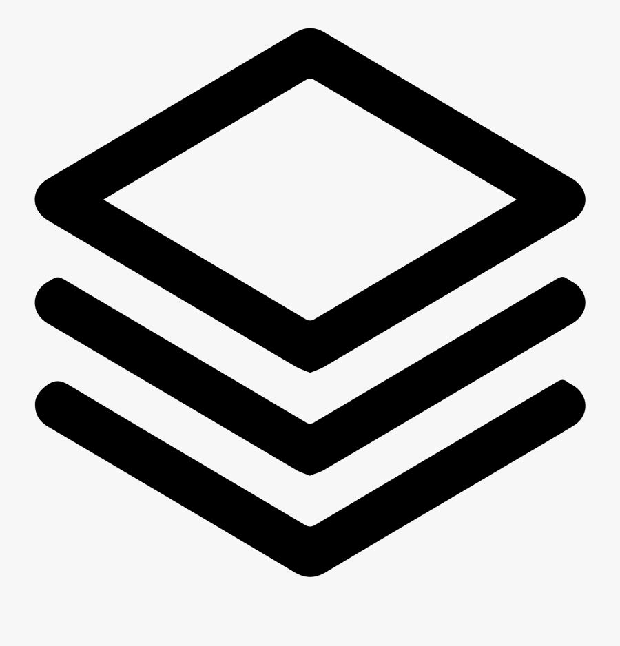 Layers Icon, Transparent Clipart