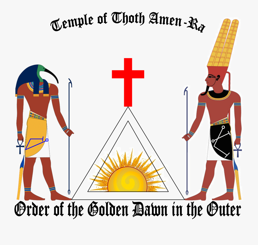 Thoth And Amen Ra, Transparent Clipart