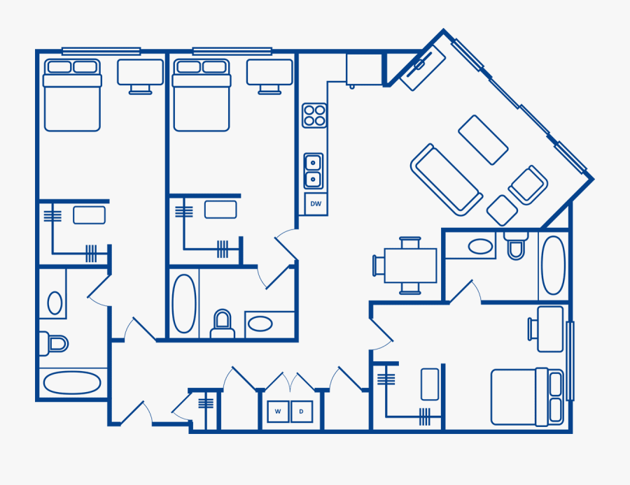 Floor Plan Clip Art, Transparent Clipart