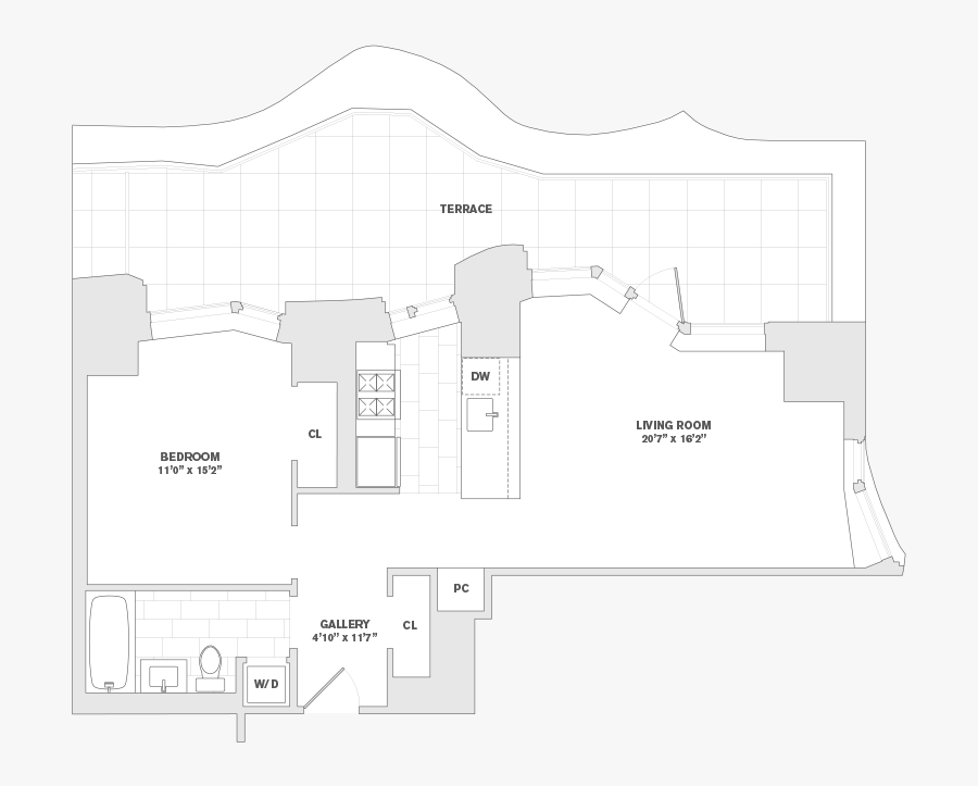 19 80 Steinway Street Floor Plan, Transparent Clipart