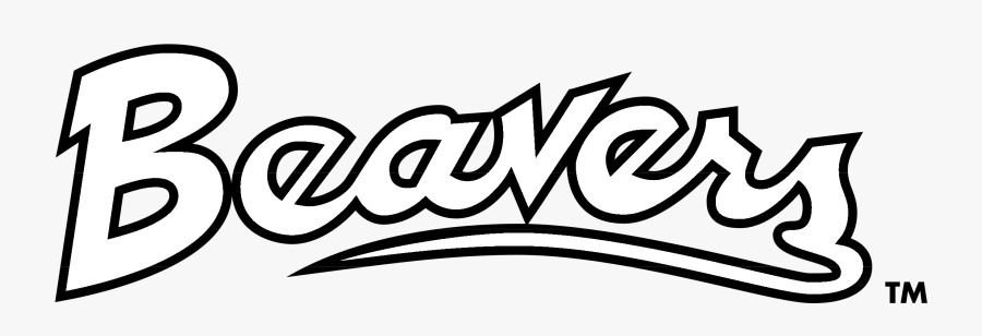 Osu Beavers Logo Black And White - Calligraphy, Transparent Clipart