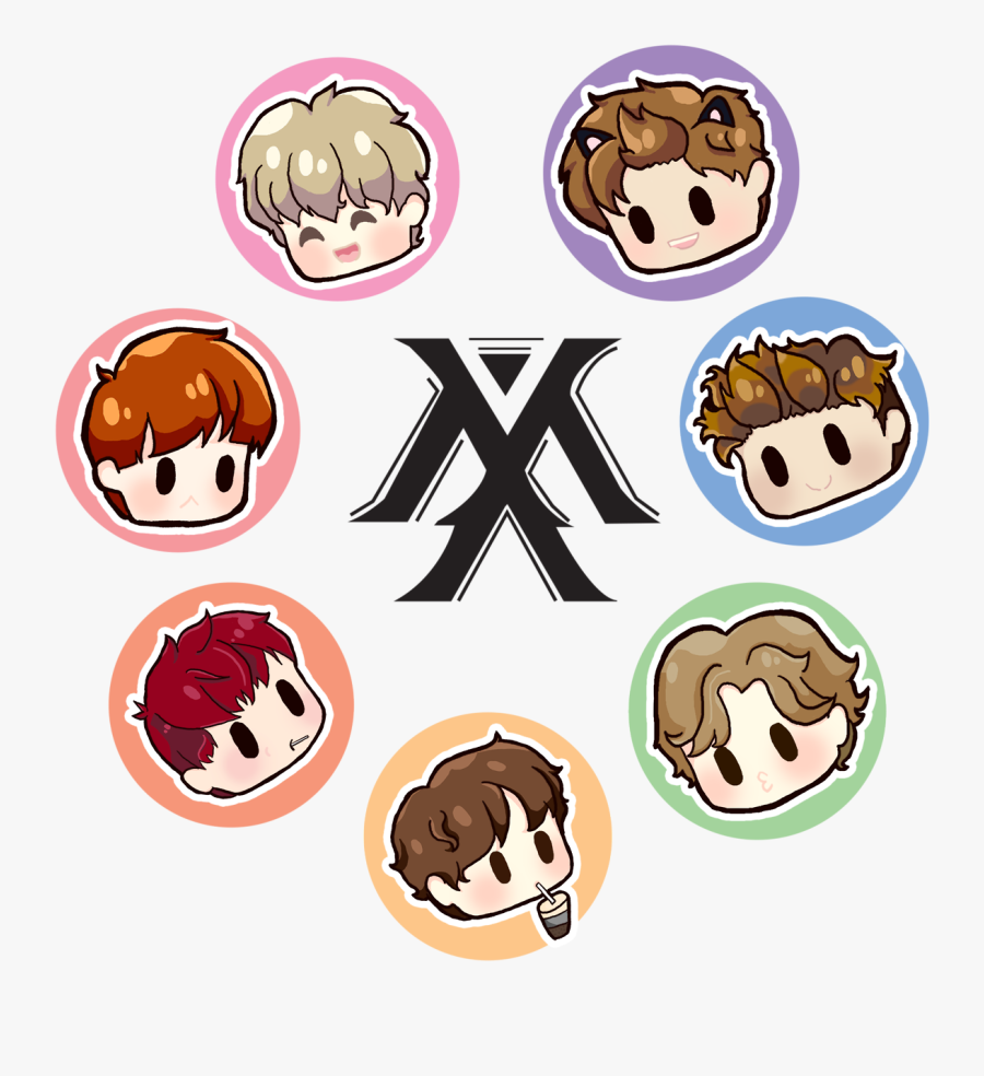 Monsta X Chibi Fanart, Transparent Clipart