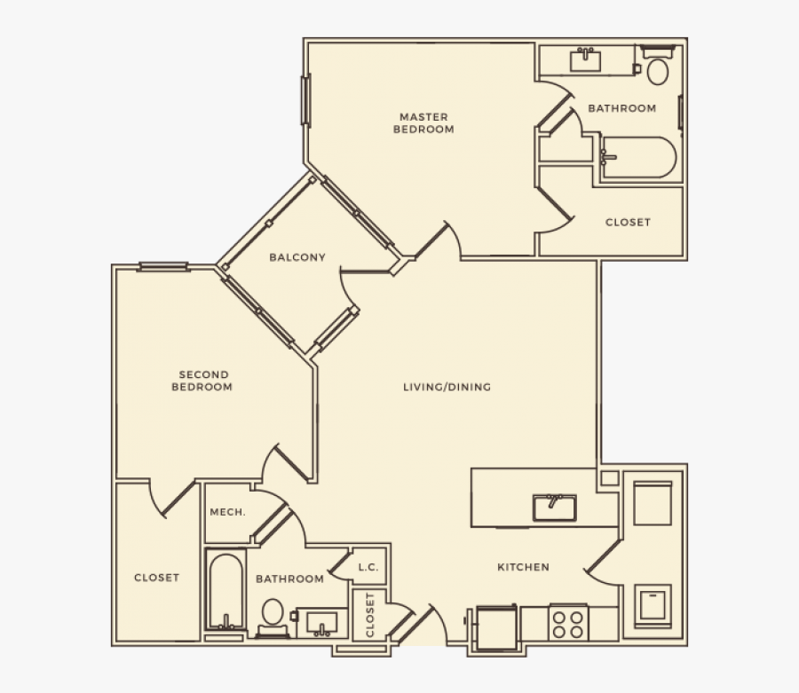 Floor Plan, Transparent Clipart
