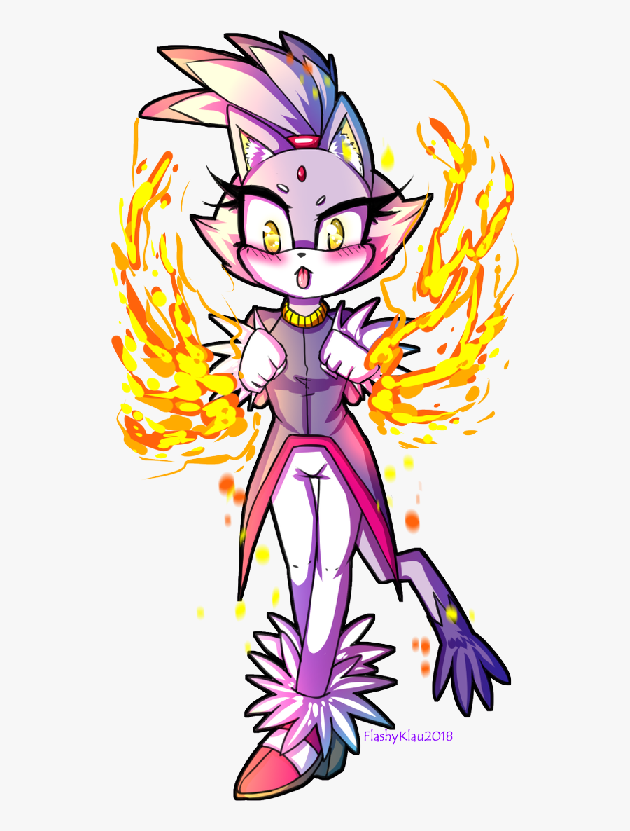 Flashyklau ~ 💕 On Twitter - Silver The Hedgehog And Blaze The Cat, Transparent Clipart