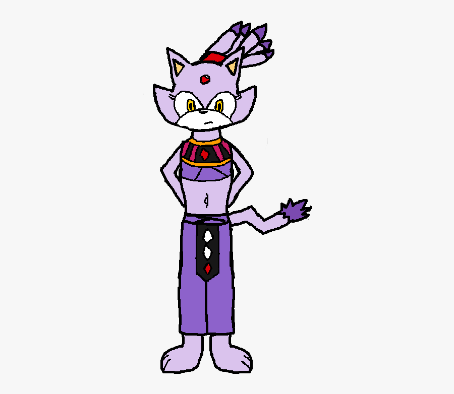 Blaze The Goddess Of Destruction - Cartoon, Transparent Clipart